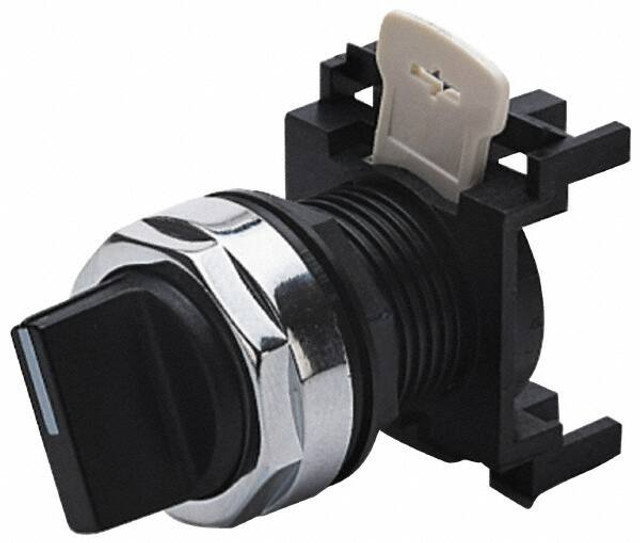Eaton Cutler-Hammer E22XG61 Selector Switch Only: 3 Positions, Maintained (MA), Black Knob