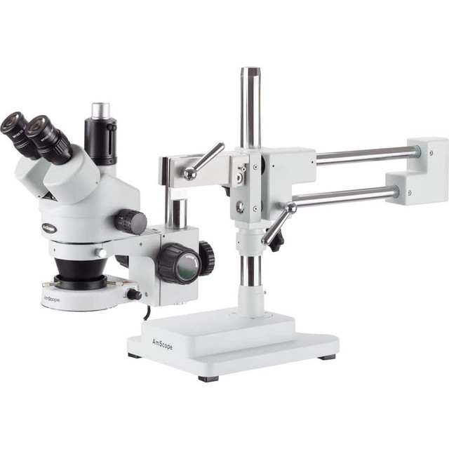 AmScope SM-4TZ-80S Microscopes; Microscope Type: Stereo ; Eyepiece Type: Trinocular ; Arm Type: Boom Stand; Double Arm ; Image Direction: Upright ; Eyepiece Magnification: 10x