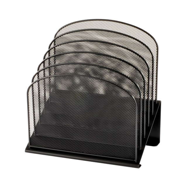 SAFCO PRODUCTS CO 3257BL Safco Onyx Mesh 5-Tier Desk Organizer, 12inH x 11 1/4inW x 7 1/4inD, Black SAFCO PRODUCTS CO 3257BL Safco Onyx Mesh 5-Tier Desk Organizer, 12inH x 11 1/4inW x 7 1/4inD, Black