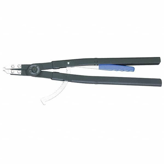 Gedore 6703750 Retaining Ring Pliers; Tool Type: Internal Ring Pliers ; Type: Internal ; Ring Diameter Range (Inch): 4-13/16 to 11-7/8 ; Overall Length (mm): 565.00 ; Handle Material: Metal ; Features: Interchangeable Tips