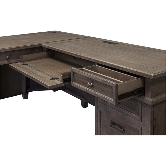 Martin Furniture Martin IMCA684RRR Martin Carson L Desk with Right Return, Pencil, Utility and File Drawers Martin Furniture Martin IMCA684RRR Martin Carson L Desk with Right Return, Pencil, Utility and File Drawers