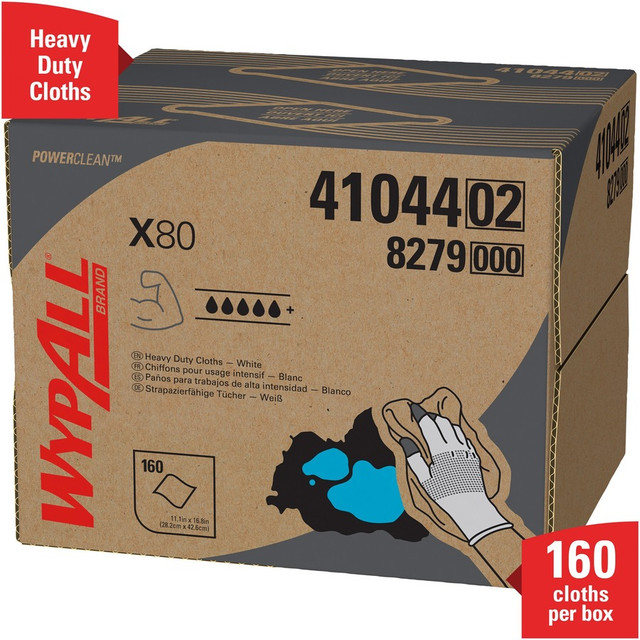 Kimberly-Clark Corporation Wypall 41044 Wypall PowerClean X80 Heavy Duty Cloths - Brag Box