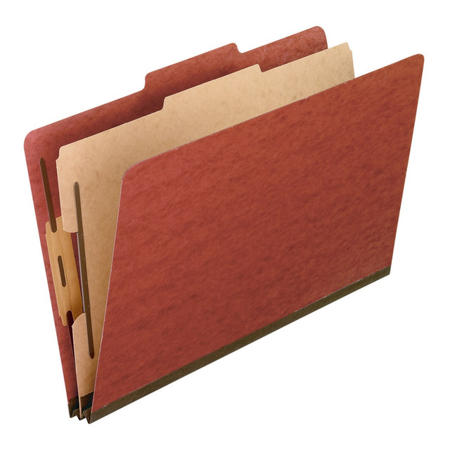 TOPS BRANDS 2157R Pendaflex Pressboard Classification Folder, 1 Divider, Legal Size, 30% Recycled, Red, Box Of 10 TOPS BRANDS 2157R Pendaflex Pressboard Classification Folder, 1 Divider, Legal Size, 30% Recycled, Red, Box Of 10