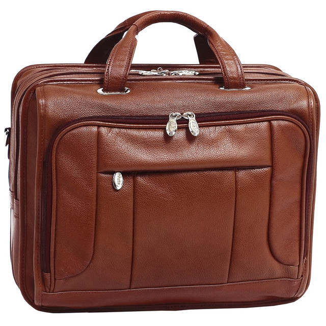 MCKLEIN COMPANY, LLC 15714 McKlein River West Leather Laptop Case, Brown