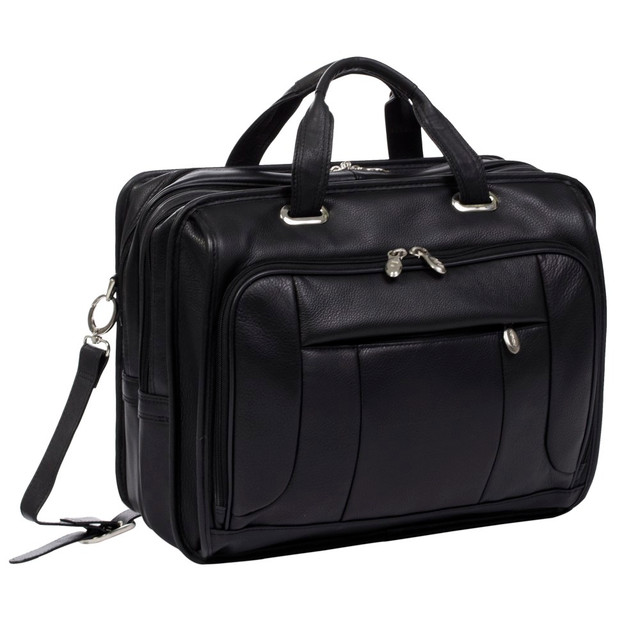 MCKLEIN COMPANY, LLC 15715 McKlein River West Leather Laptop Case, Black