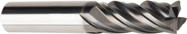 American Tool Service 665-5000 Square End Mill: 1/2" Dia, 4 Flutes, 1-1/2" LOC, Solid Carbide