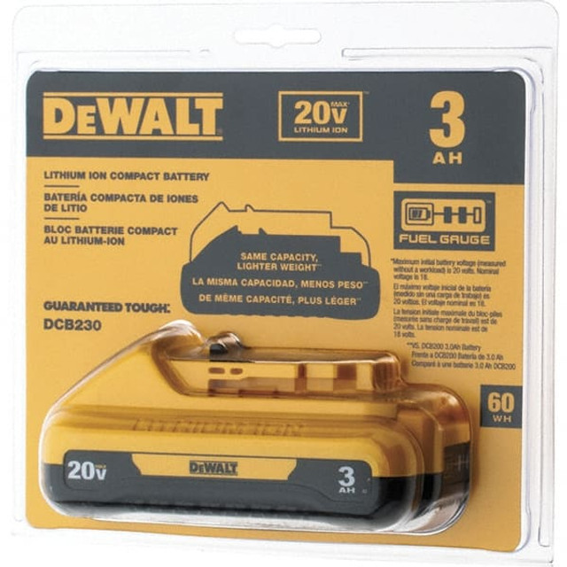 DeWALT DCB230 Power Tool Battery: 20V, Lithium-ion