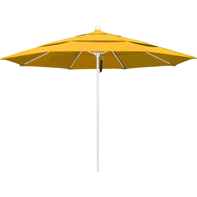 California Umbrella 194061619575 Patio Umbrellas; Fabric Color: Yellow ; Base Included: No ; Fade Resistant: Yes ; Diameter (Feet): 11 ; Canopy Fabric: Pacifica