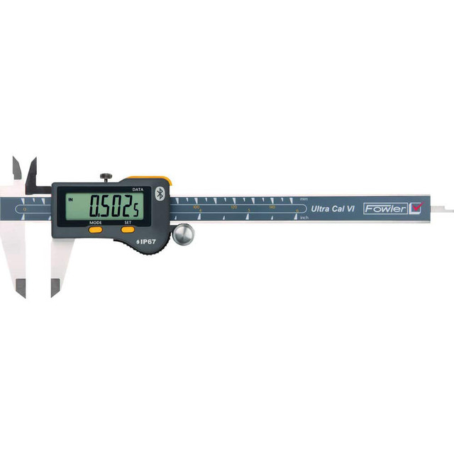 Fowler 541001680 Electronic Calipers; Maximum Measurement (Decimal Inch): 8.0000 ; Maximum Measurement (mm): 200.00 ; Calibrated: No ; Caliper Material: Stainless Steel ; Jaw Material: Stainless Steel ; Data Output: Yes