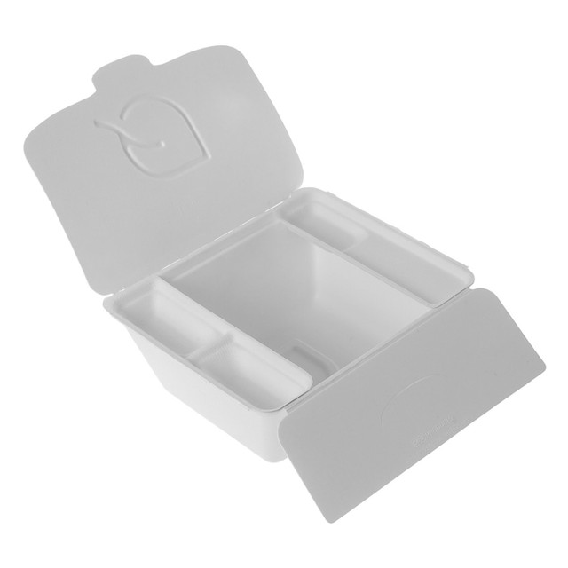 ECO-PRODUCTS, INC. EP-FSC84NFA Eco-Products Vanguard Folia Take-Out Containers, 3-1/2inH x 9inW x 7-1/2inD, Pack Of 150 Containers ECO-PRODUCTS, INC. EP-FSC84NFA Eco-Products Vanguard Folia Take-Out Containers, 3-1/2inH x 9inW x 7-1/2inD, Pack Of 150 Containers