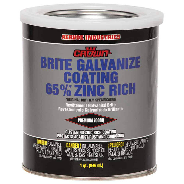 Crown 7008Q Zinc Cold Galvanizing Compound: 32 oz Bottle