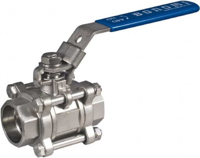 BONOMI 711LL 3 Full Port Manual Ball Valve: 3" Pipe, Full Port