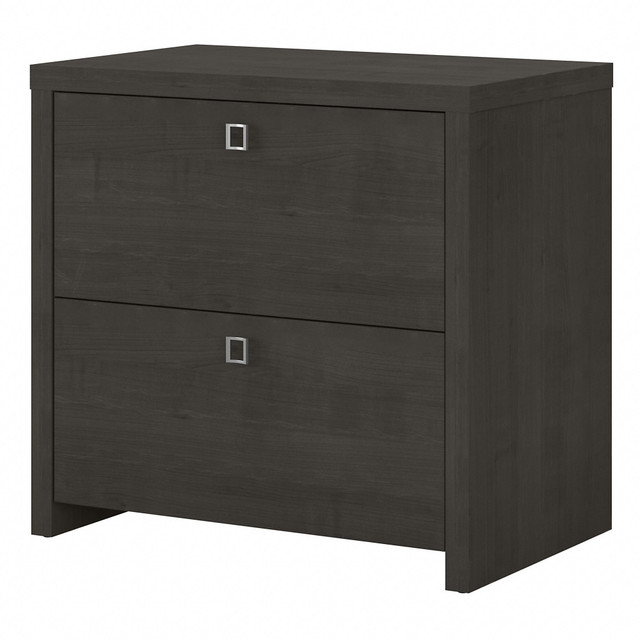 BUSH INDUSTRIES INC. KI60302-03 Bush Business Furniture Echo 31-5/8inW x 20inD Lateral 2-Drawer File Cabinet, Charcoal Maple, Standard Delivery