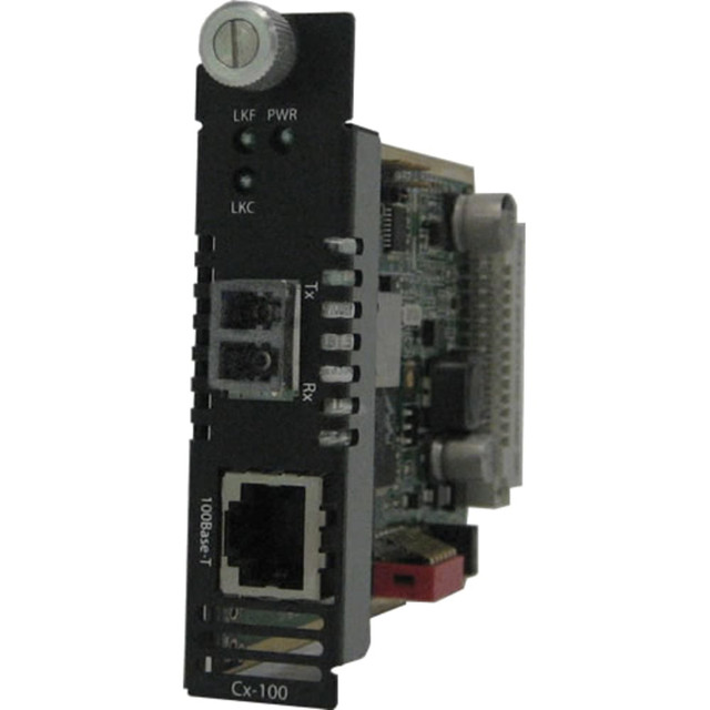 PERLE SYSTEMS Perle 05052380  CM-100-S2LC120 Fast Ethernet Media Converter - 1 x Network (RJ-45) - 1 x LC Ports - DuplexLC Port - 10/100Base-TX, 100Base-ZX - 74.56 Mile - Internal