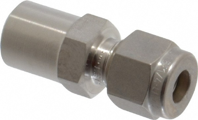 Ham-Let 3002048 Compression Tube Male Pipe Weld Connector: 1/4" Thread, Compression x Male Pipe Weld