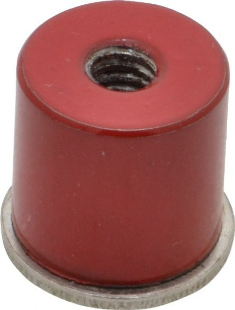 Groz PMG/11-16 11/16" Diam, 1/4-20 Thread, 6 Lb Average Pull Force, Nickel Chrome Plated Alnico Pot Magnets