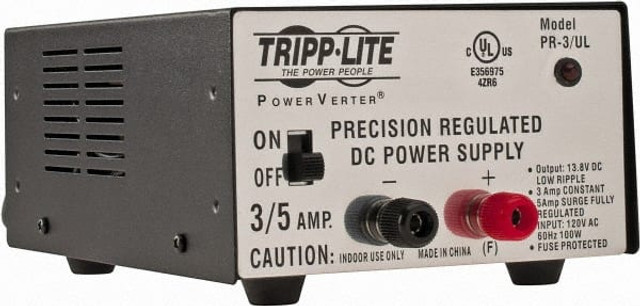 Tripp-Lite PR3/UL 30 Watt, 3 Amp, 120 VAC Input, 13.8 VDC Output, Power Supply