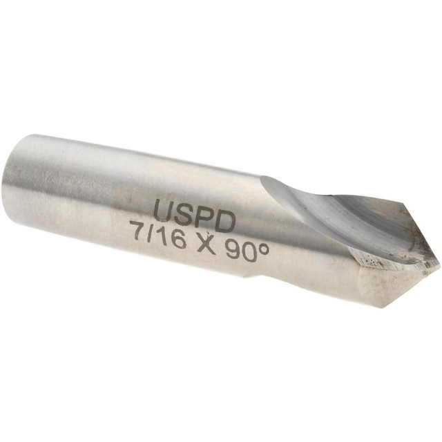 Link Industries 63-L2-421 Spotting Drill: 0.4375" Dia, 90 ° Point, 2" OAL, High Speed Steel