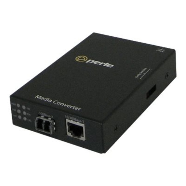 PERLE SYSTEMS Perle 05050584  S-110-S2LC120 - Fiber media converter - 100Mb LAN - 10Base-T, 100Base-TX, 100Base-ZX - RJ-45 / LC single-mode - up to 74.6 miles - 1550 nm