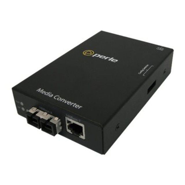 PERLE SYSTEMS 05050314 Perle S-100-S2SC120 - Fiber media converter - GigE - 10Base-T, 1000Base-ZX, 100Base-TX, 1000Base-T - RJ-45 / SC single-mode - up to 74.6 miles - 1550 nm