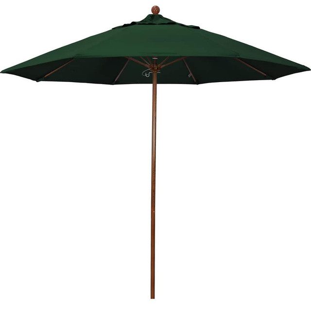 California Umbrella 194061627525 Patio Umbrellas; Fabric Color: Hunter Green ; Base Included: No ; Fade Resistant: Yes ; Diameter (Feet): 9 ; Canopy Fabric: Pacifica