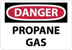 AccuformNMC Sign: Rectangle, "Danger - Propane Gas" D84EB