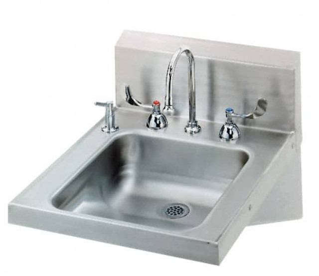 Eagle MHC HSAP-14-FW-DS ADA Lavatory Sink: Wall Mount, 304 Stainless Steel