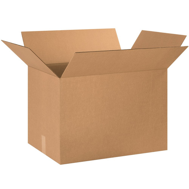 B O X MANAGEMENT, INC. Partners Brand 241616  Corrugated Boxes, 24in x 16in x 16in, Kraft, Pack Of 10
