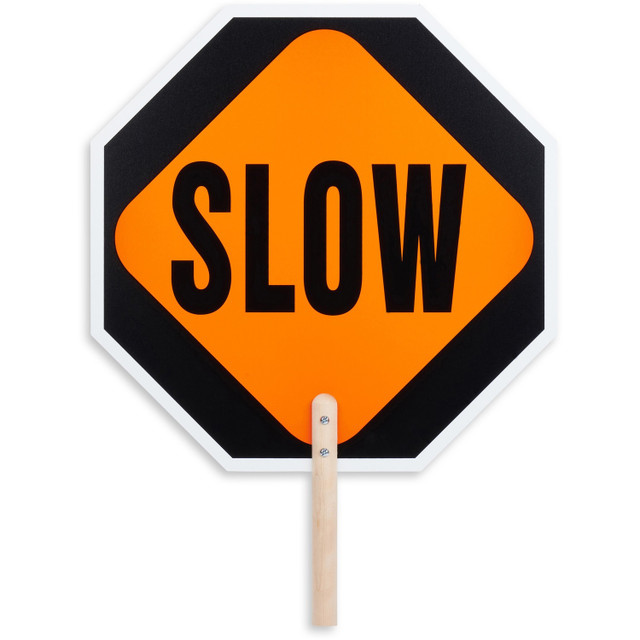 Tatco Products, Inc Tatco 17530 Tatco STOP / SLOW 2-sided Handheld Sign Tatco Products, Inc Tatco 17530 Tatco STOP / SLOW 2-sided Handheld Sign