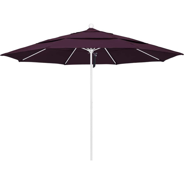 California Umbrella 194061619599 Patio Umbrellas; Fabric Color: Purple ; Base Included: No ; Fade Resistant: Yes ; Diameter (Feet): 11 ; Canopy Fabric: Pacifica