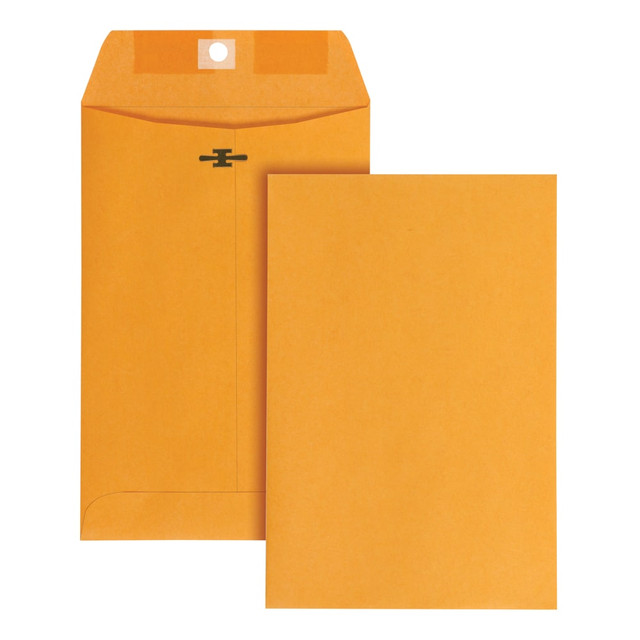 Add these large clasp envelopes to your office checklist. Designed with reinforced claps, these Office Depot envelopes are ideal for mailings, keeping internal reports together and other applications.  Reinforced metal clasp closure helps secure your documents inside.  Box of 100 envelopes.  Contains Recycled Content - See Specs for Details.