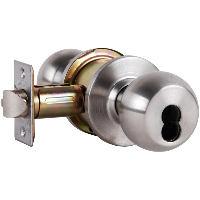 Arrow Lock RK12-BD-32D-IC Knob Locksets; Type: Storeroom ; Key Type: Keyed Different ; Material: Metal ; Finish/Coating: Satin Stainless Steel ; Compatible Door Thickness: 1-3/8" to 1-3/4" ; Backset: 2.375