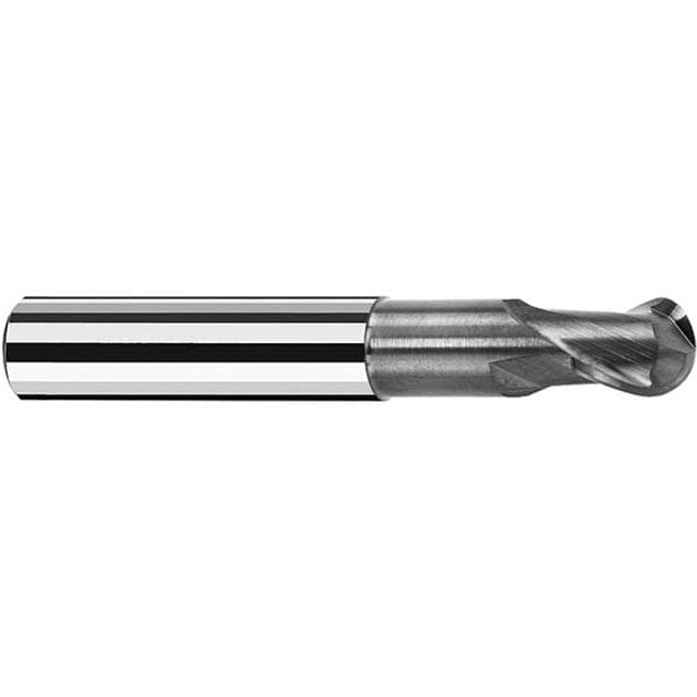 Fraisa P7540220 Ball End Mill: 4.00 mm Dia, 5.00 mm LOC, 2 Flute, Solid Carbide