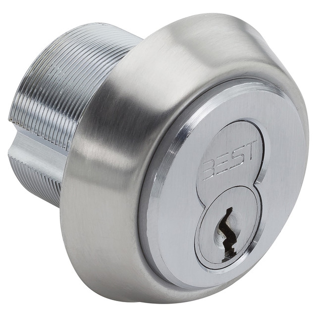 Best 1E7428C208RP362 Cylinders; Type: Mortise ; Keying: Less Core ; Number of Pins: 7 ; Finish/Coating: Satin Chrome