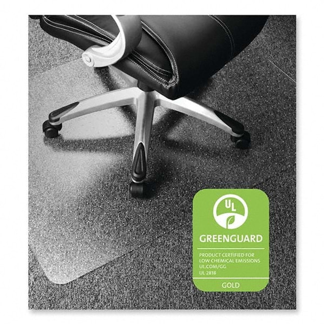 Floortex FLREC118923ER Chair Mats; Edge Type: Straight Edge ; Shape: Rectangle ; Overall Length: 47 ; Overall Width: 35 ; Overall Thickness: 0.25 ; Material: Polycarbonate