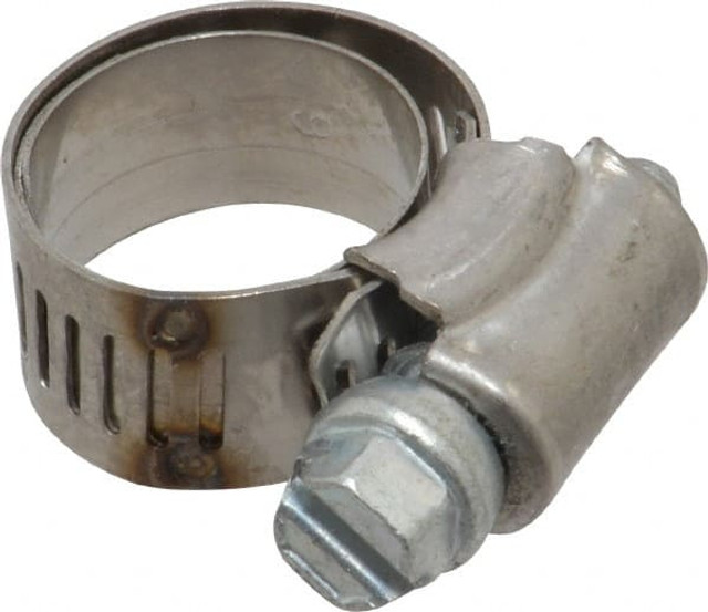 IDEAL TRIDON M613006706 Worm Gear Clamp: SAE 6, 1/2 to 7/8" Dia, Stainless Steel Band