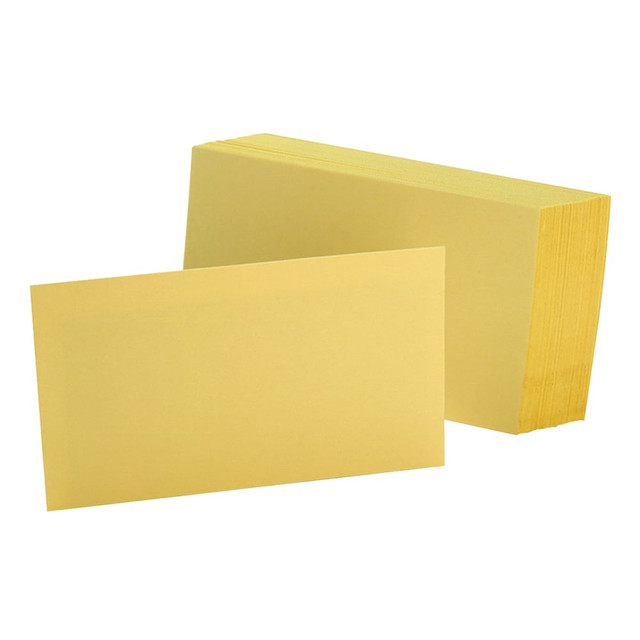 TOPS BRANDS 7320CAN Oxford Color Index Cards, Unruled, 3in x 5in, Canary, Pack Of 100 TOPS BRANDS 7320CAN Oxford Color Index Cards, Unruled, 3in x 5in, Canary, Pack Of 100