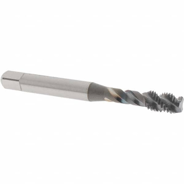 OSG 2940608 Spiral Flute Tap: 1/4-28 UNF, 3 Flutes, Modified Bottoming, Vanadium High Speed Steel, TICN Coated