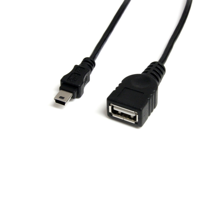 STARTECH.COM USBMUSBFM1  1 ft Mini USB 2.0 Cable - USB A to Mini B F/M - Convert a USB A-A cable into a USB A-to-Mini USB cable