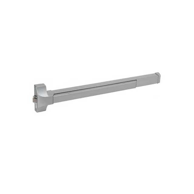 Cal-Royal 5000EO36-ALUM Push Bars; Material: Stainless Steel; Brass; Aluminum ; Locking Type: Exit Device Only ; Finish/Coating: Aluminum ; Maximum Door Width: 36 ; Minimum Door Width: 36 ; Fire Rated: No