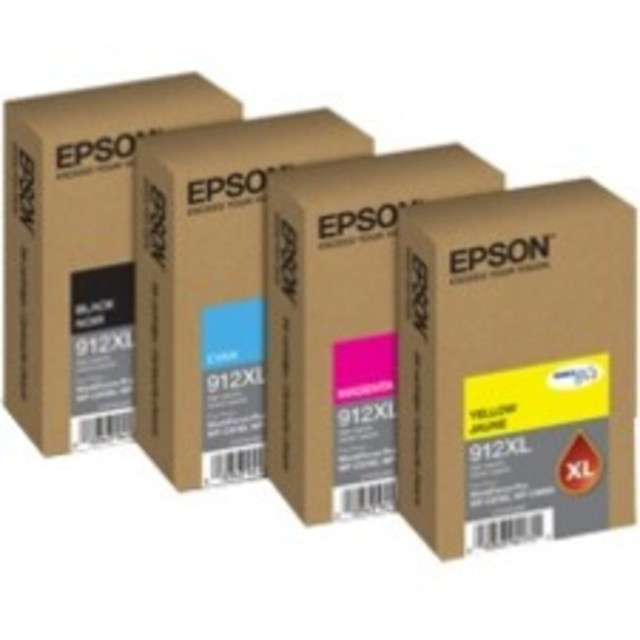 EPSON AMERICA INC. T912XL420 Epson DURABrite Pro 912XL Original High Yield Inkjet Ink Cartridge - Yellow Pack - 4600 Pages