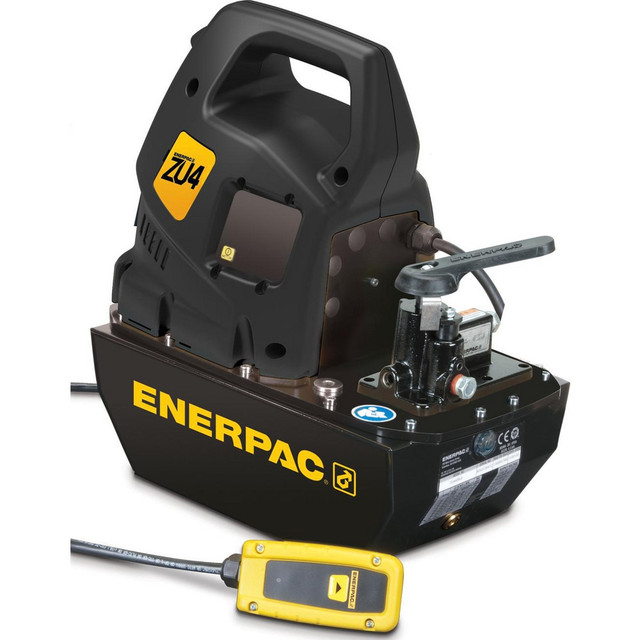 Enerpac ZU4308JB Power Hydraulic Pumps & Jacks; Type: Electric Hydraulic Pump ; 1st Stage Pressure Rating: 10000psi ; 2nd Stage Pressure Rating: 10000psi ; Pressure Rating (psi): 10000 ; Oil Capacity: 2 gal ; Actuation: Single Acting