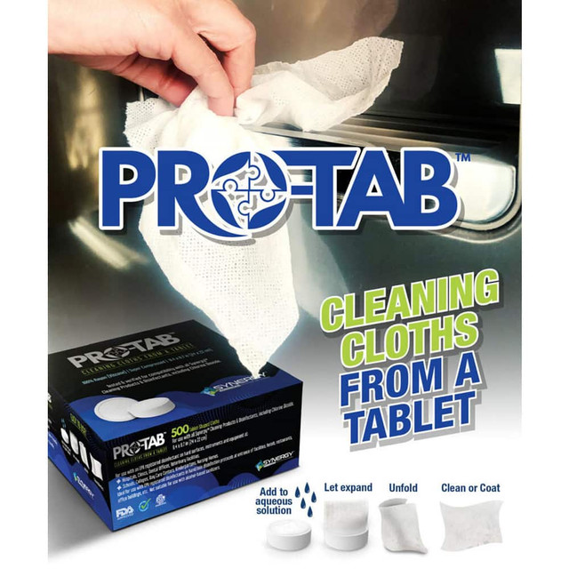 Fas-trak FT-PROTAB_500 Eliminate the opportunity for pop-up or packaged wiping cloths to dry out or lose their chemical potency. Hydrate compressed cloths in seconds, preparing just the right number of cloths you need - with exactly the solution you 