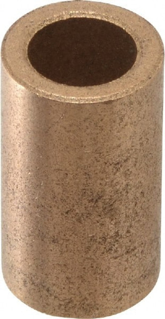 Boston Gear 34658 Sleeve Bearing: 3/8" ID, 9/16" OD, 1" OAL, Oil Impregnated Bronze
