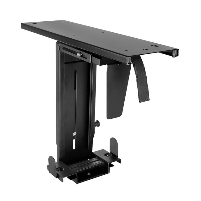 MOUNT-IT! MI-7156  MI-7156 Adjustable Under-Desk Computer Mount, 20inH x 8inW x 6.8inD, Black