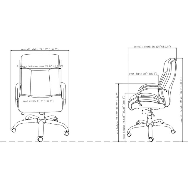 Lorell 40206 Lorell Deluxe Big & Tall Chair