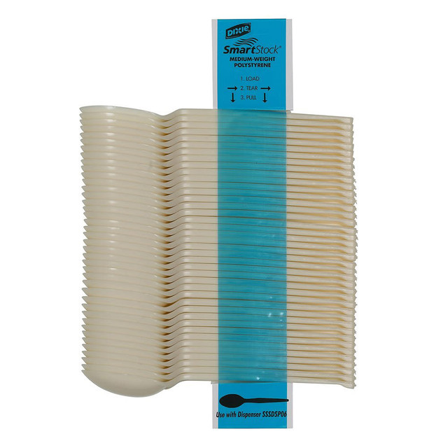DIXIE FOODS SSS11B Dixie SmartStock Bio-Blend Cutlery, Spoons, Beige, Box Of 960 DIXIE FOODS SSS11B Dixie SmartStock Bio-Blend Cutlery, Spoons, Beige, Box Of 960