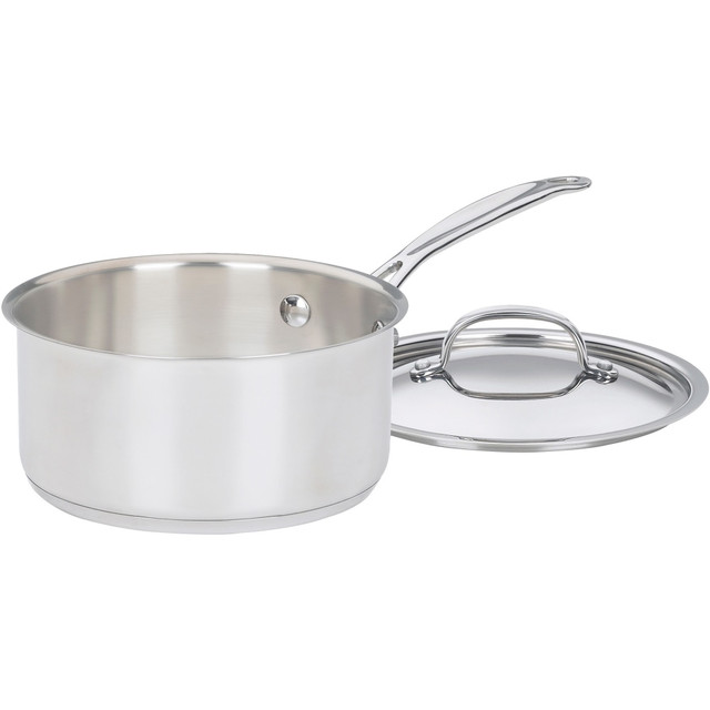 CONAIR CORPORATION 719-18 Cuisinart Chefs Classic Saucepan - Dishwasher Safe - 2 quart - 2nd Saucepan 3rd Saucepan - Stainless Steel Body - Stainless Steel Handle