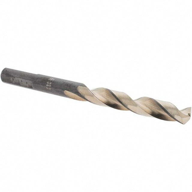 MSC D20916 Mechanics Drill Bit: 5/16" Dia, 135 ° Point, High Speed Steel, Weldon Shank, Split Point