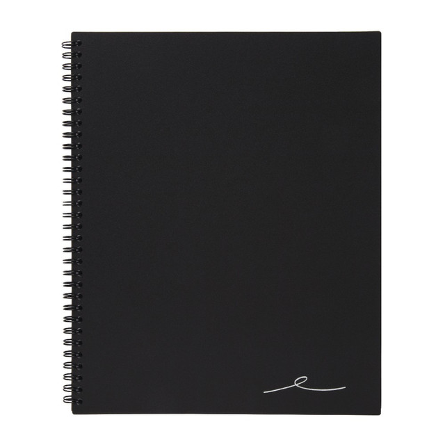 OFFICE DEPOT ODUS1402-027  Brand Wirebound Business Notebook, 8-7/8in x 11in, 1 Subject, Narrow Ruled, 80 Sheets, Black